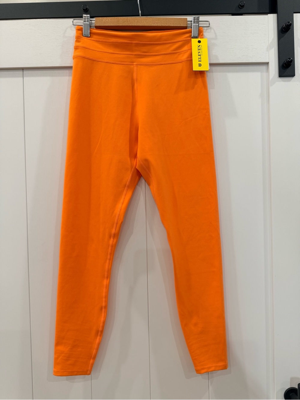 EleVen by Venus Williams Womens Bright Orange Leggings small NWT